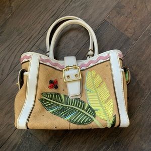 Vintage coach handbag lady bug plants basket